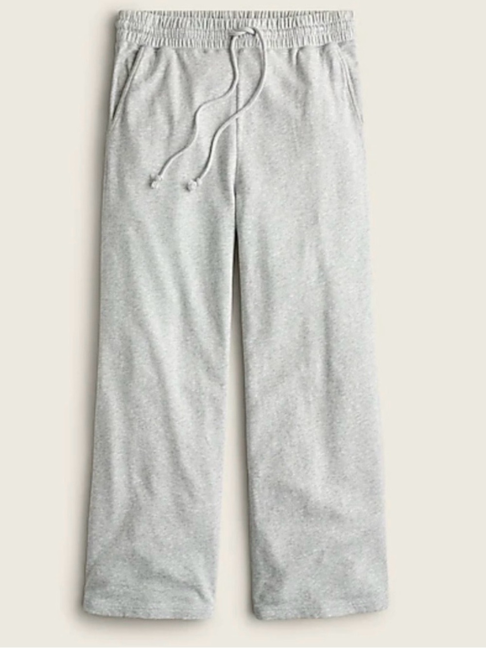 J.Crew Magic Rinse™ Wide Leg Pant in Heather Platinum | XL | GUC